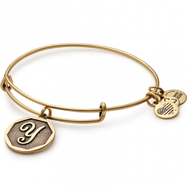 Alex and Ani Initial Y Bangle Bracelet Expandable